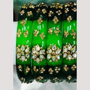 Chitra Bangles Multi Color Glass Bangle (4 Piece In One Box)