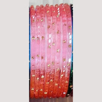 Chitra Bangles Multi Color Glass Bangle (12 Piece In One Box)