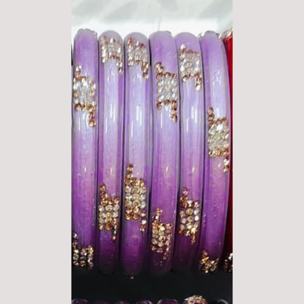 Chitra Bangles Multi Color Glass Bangle (8 Piece In 1 Box)