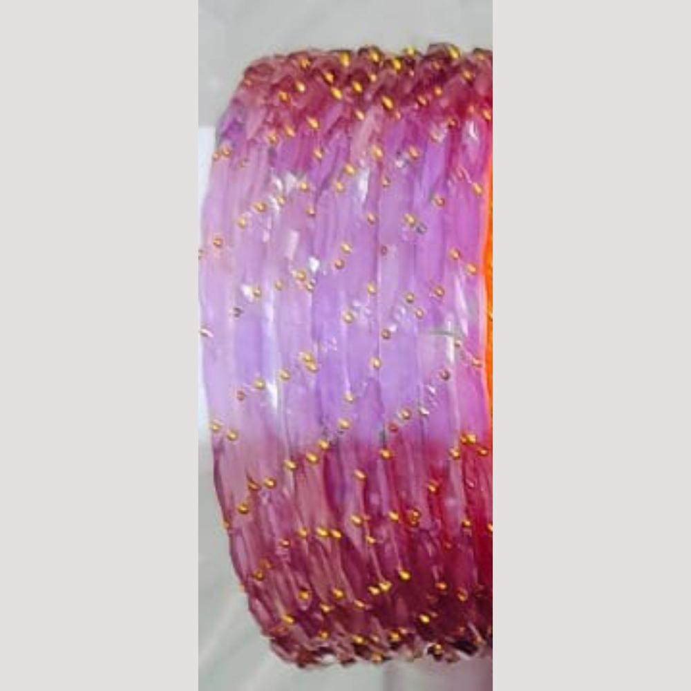 Chitra Bangles Multi Color Glass Bangle (12 Piece In One Box)