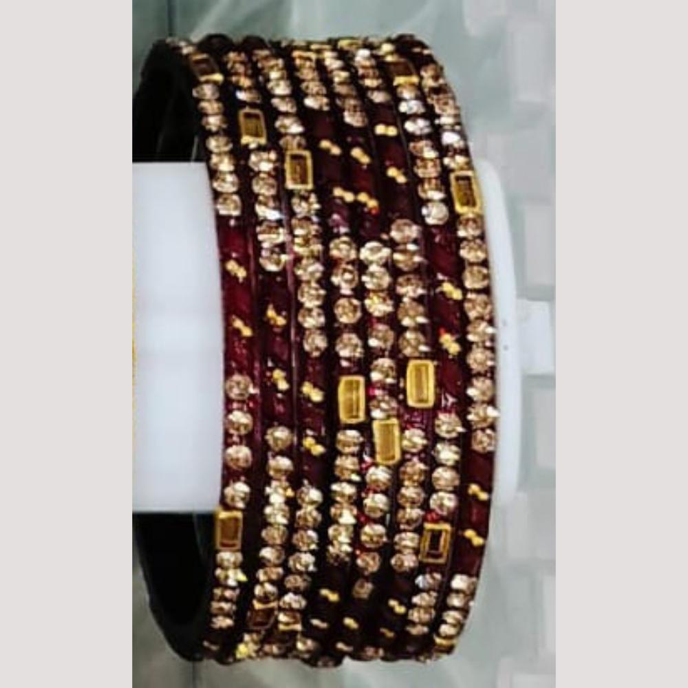 Chitra Bangles Glass Multi Color Bangle Set (12 Piece In One Box)