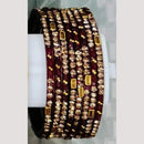 Chitra Bangles Glass Multi Color Bangle Set (12 Piece In One Box)