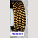 Chitra Bangles Glass Multi Color Bangle Set (12 Piece In One Box)