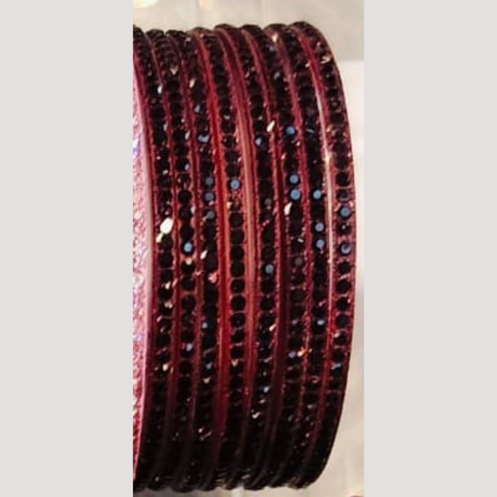 Chitra Bangles Glass Multi Color Bangle Set (12 Piece In One Box)