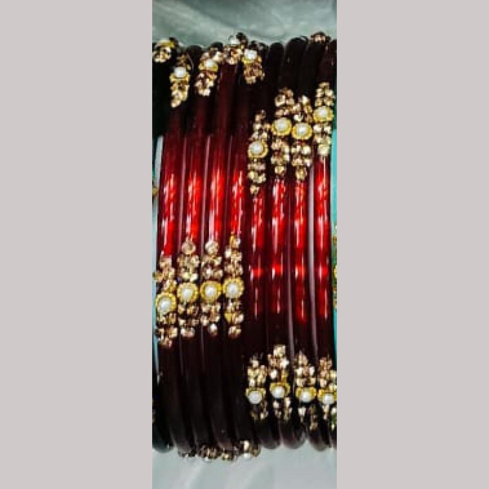 Chitra Bangles Multi Color Glass Bangle (12 Piece In 1 Box)