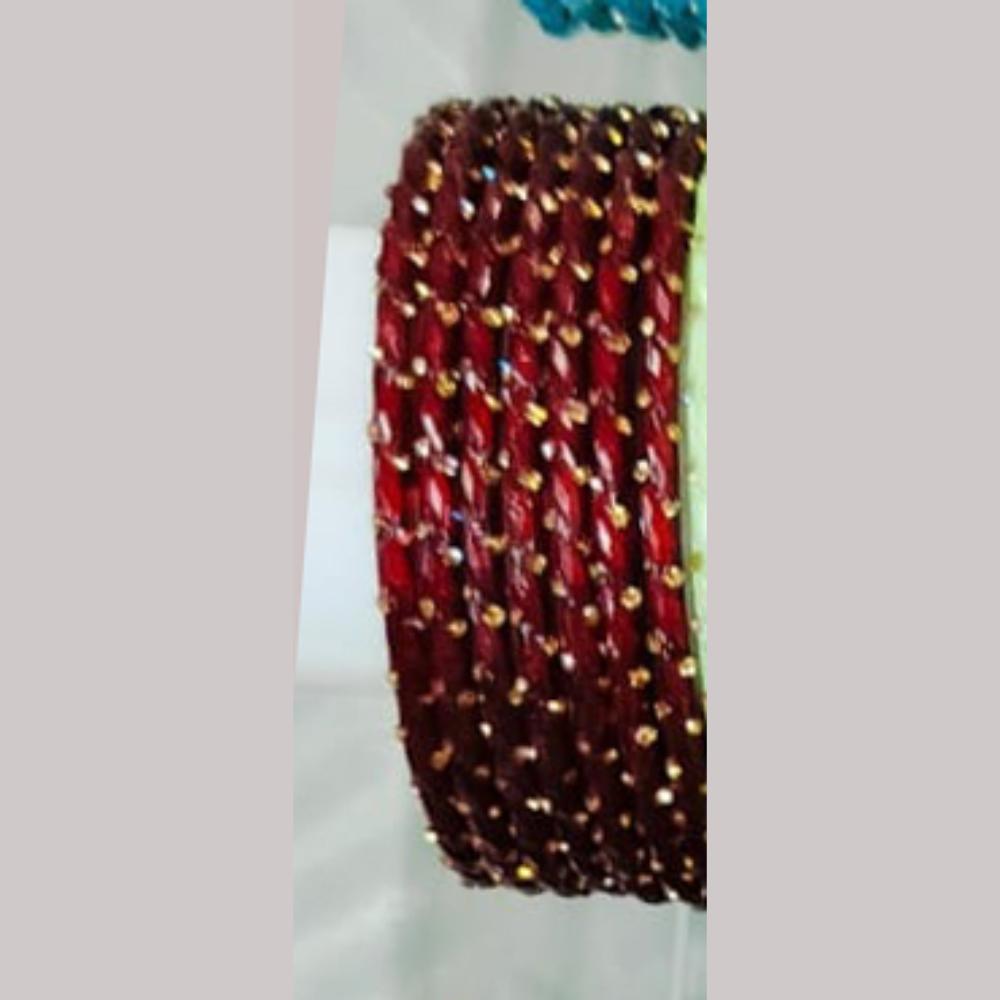 Chitra Bangles Multi Color Glass Bangle (12 Piece In One Box)