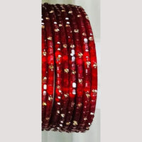Chitra Bangles Multi Color Glass Bangle (12 Piece In One Box)