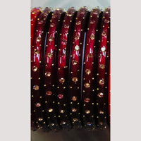 Chitra Bangles Multi Color Glass Bangle (8 Piece In 1 Box)