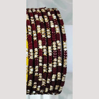 Chitra Bangles Multi Color Glass Bangle (12 Piece In One Box)