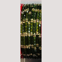 Chitra Bangles Glass Multi Color Bangle Set (12 Piece In One Box)