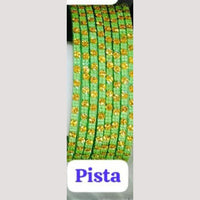 Chitra Bangles Glass Multi Color Bangle Set (12 Piece In One Box)