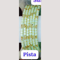 Chitra Bangles Glass Multi Color Bangle Set (12 Piece In One Box)