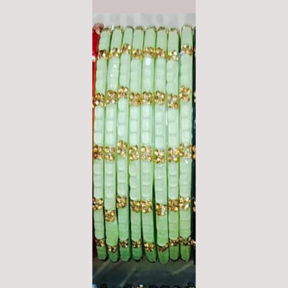 Chitra Bangles Glass Multi Color Bangle Set (12 Piece In One Box)