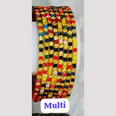 Chitra Bangles Glass Multi Color Bangle Set (12 Piece In One Box)