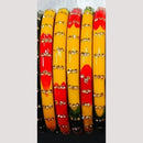 Chitra Bangles Multi Color Glass Bangle (8 Piece In One Box)