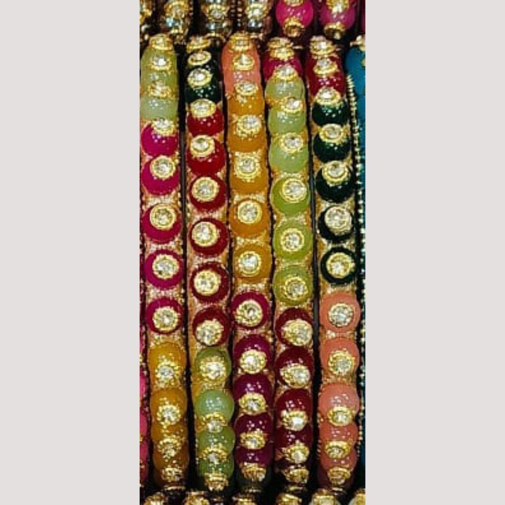 Chitra Bangles Multi Color Bangle (8 Piece In One Box)