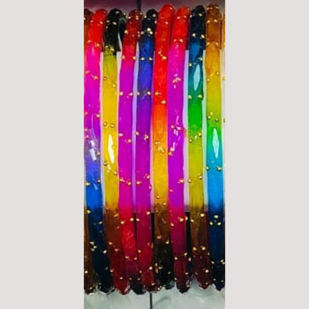 Chitra Bangles Multi Color Glass Bangle (12 Piece In One Box)