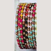 Chitra Bangles Multi Color Bangle (12 Piece In One Box)