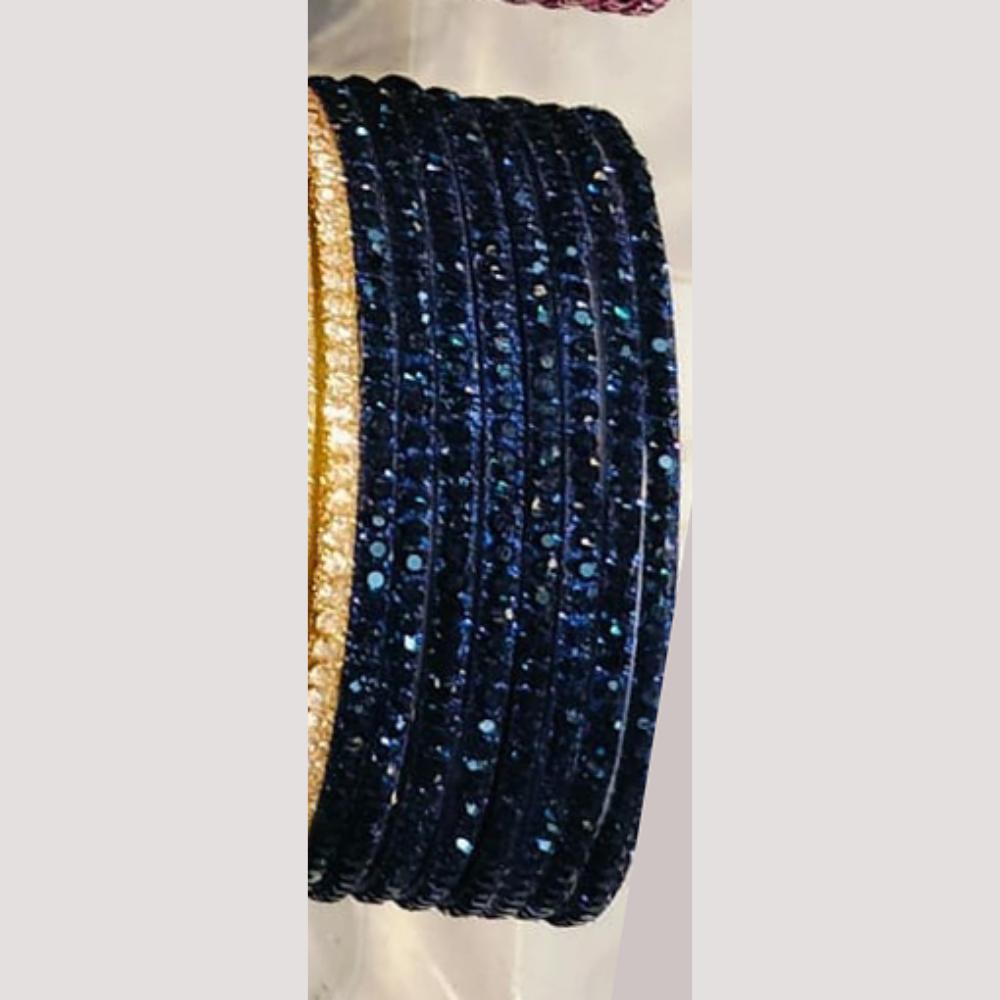 Chitra Bangles Glass Multi Color Bangle Set (12 Piece In One Box)