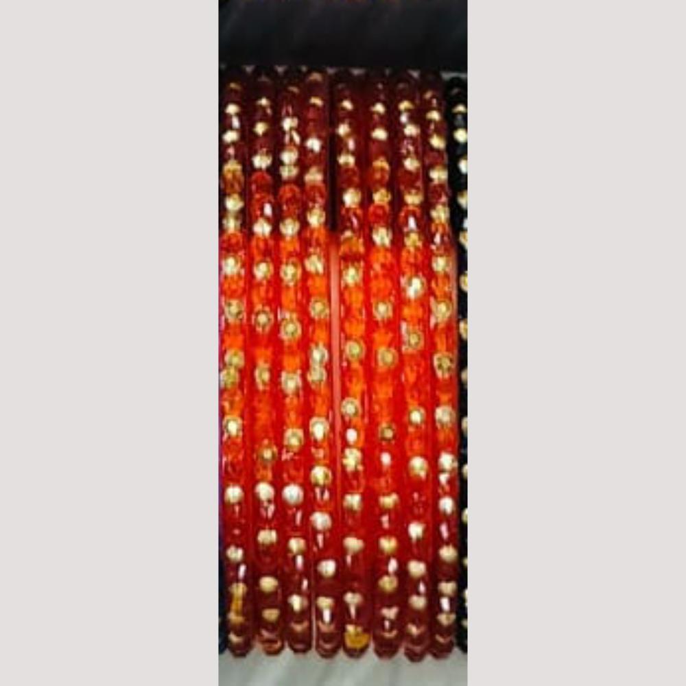 Chitra Bangles Multi Color Glass Bangle (12 Piece In One Box)