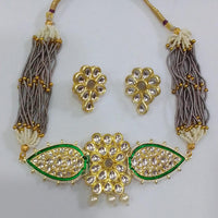 Midas Touch Gold Plated Kundan Stone Choker Necklace Set