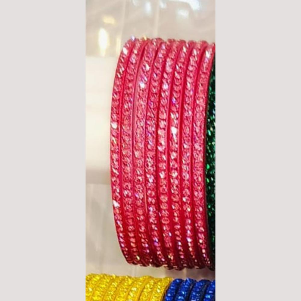 Chitra Bangles Glass Multi Color Bangle Set (12 Piece In One Box)
