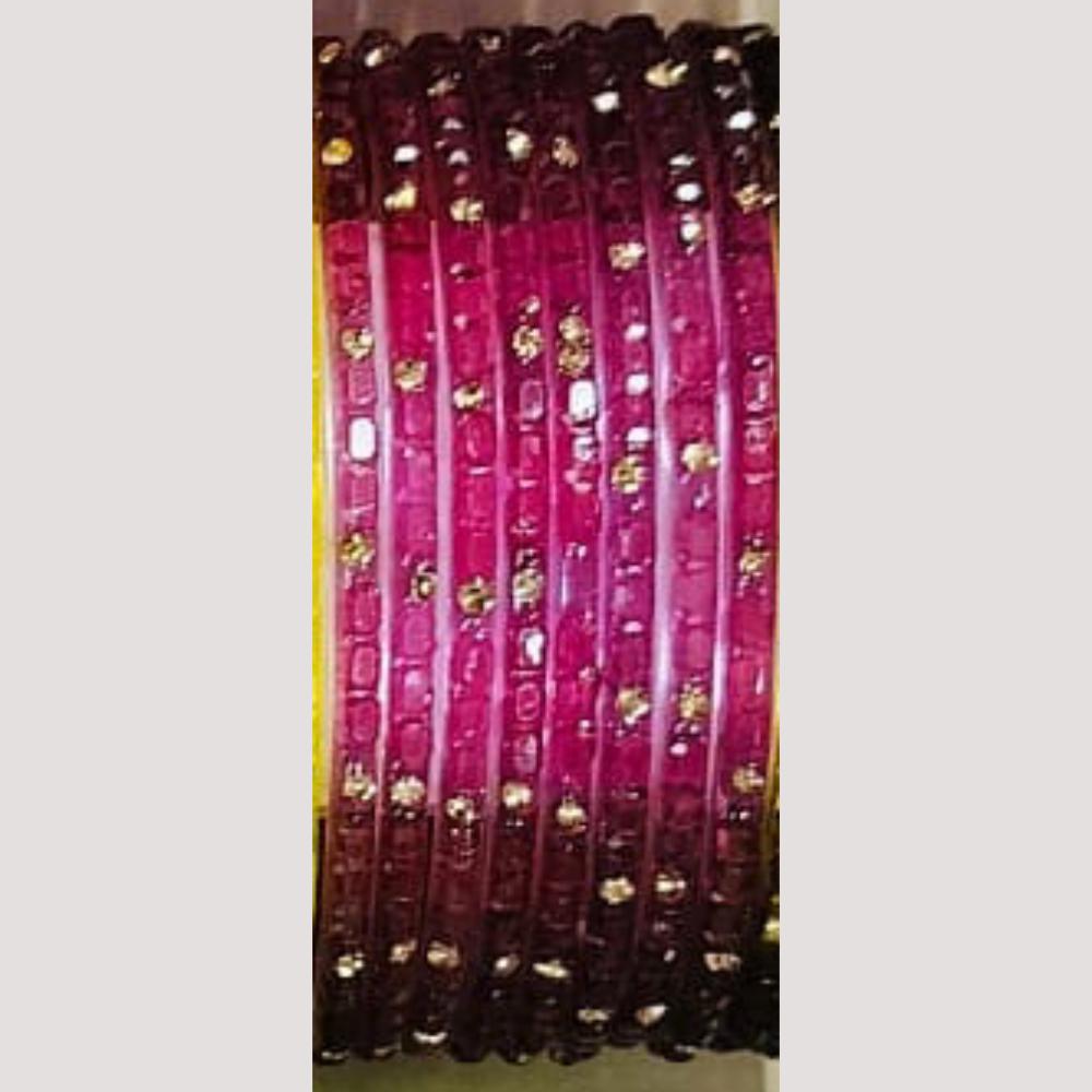Chitra Bangles Multi Color Glass Bangle (12 Piece In One Box)