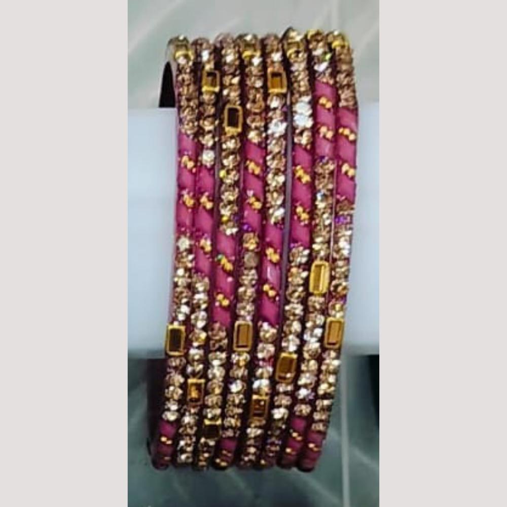 Chitra Bangles Glass Multi Color Bangle Set (12 Piece In One Box)