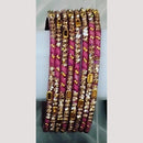 Chitra Bangles Glass Multi Color Bangle Set (12 Piece In One Box)