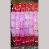 Chitra Bangles Multi Color Glass Bangle (8 Piece In One Box)