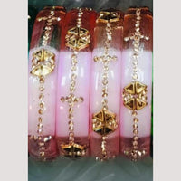 Chitra Bangles Multi Color Glass Bangle (4 Piece In One Box)