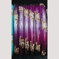 Chitra Bangles Multi Color Glass Bangle (8 Piece In 1 Box)