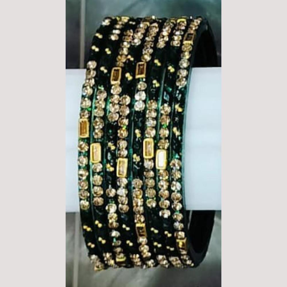 Chitra Bangles Glass Multi Color Bangle Set (12 Piece In One Box)