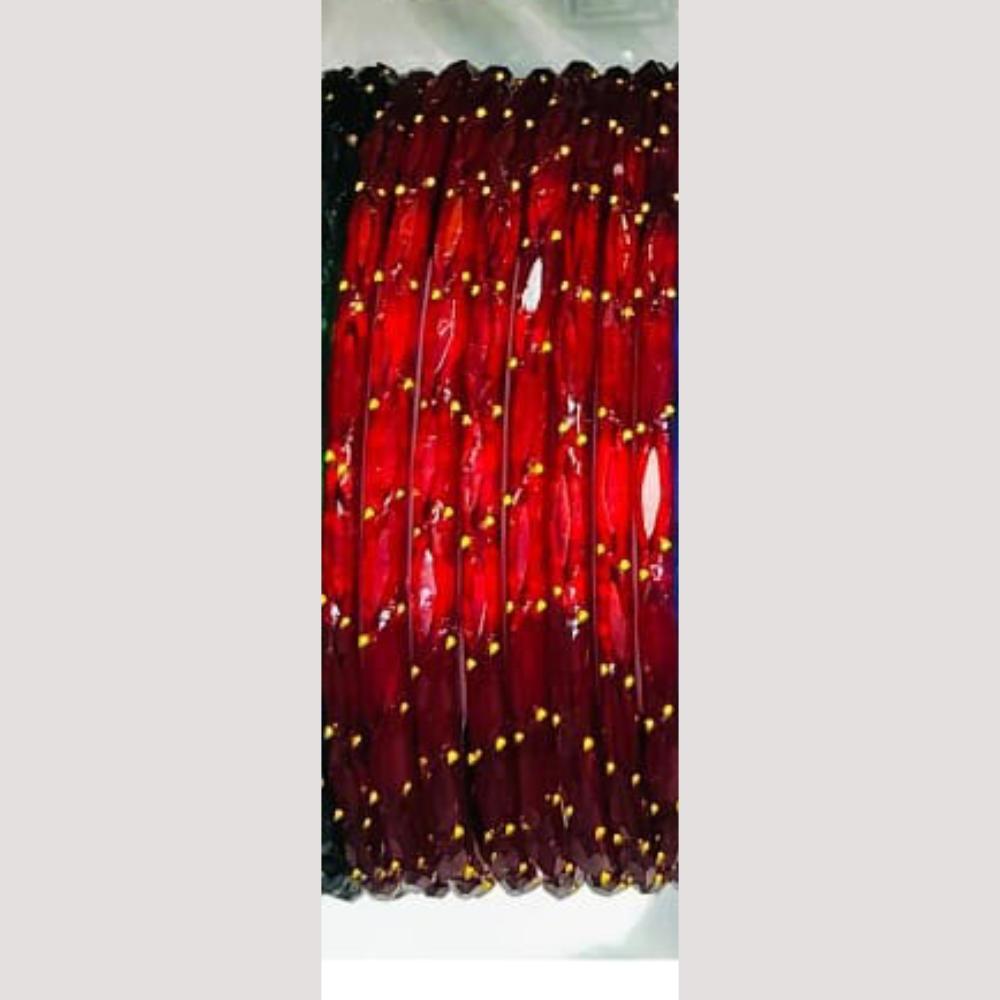 Chitra Bangles Multi Color Glass Bangle (12 Piece In One Box)