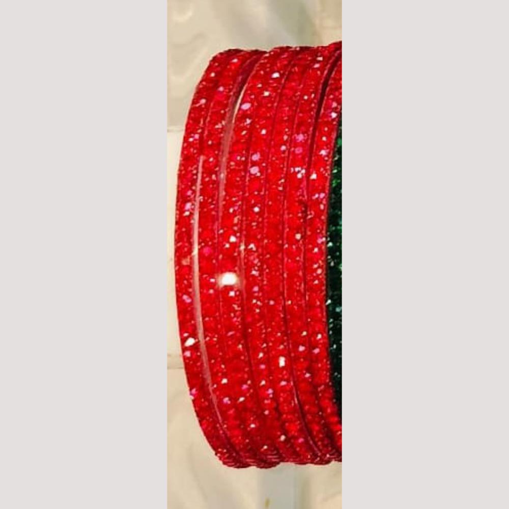 Chitra Bangles Glass Multi Color Bangle Set (12 Piece In One Box)