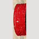 Chitra Bangles Glass Multi Color Bangle Set (12 Piece In One Box)