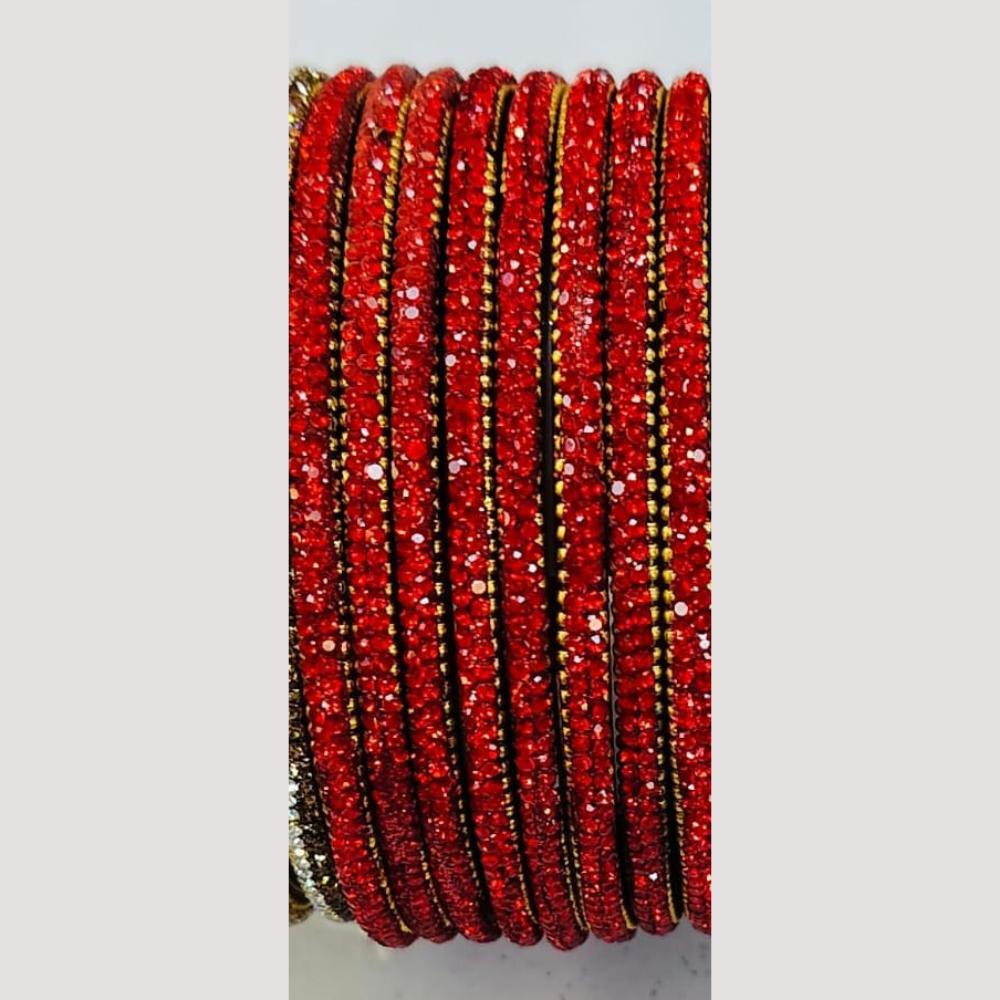 Chitra Bangles Glass Austrian Bangle (12 Piece In One Box)