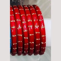 Chitra Bangles Multi Color Glass Bangle (8 Piece In One Box)