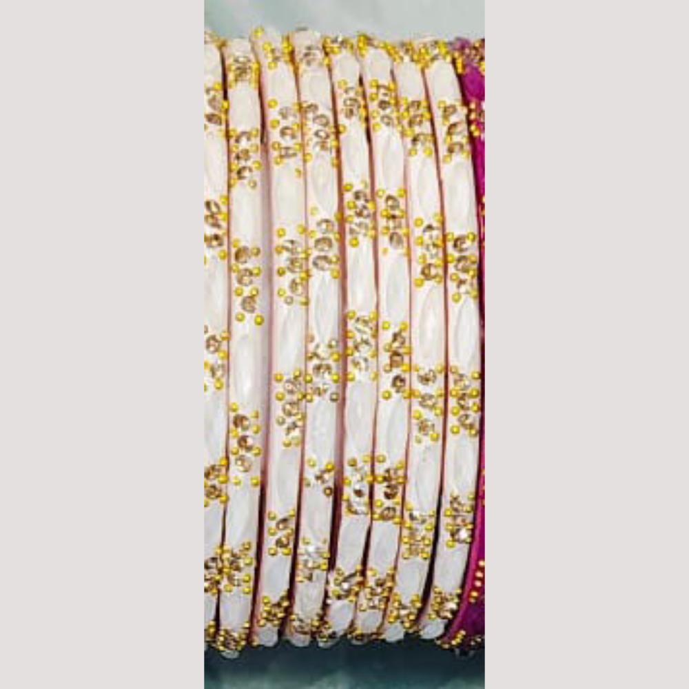 Chitra Bangles Multi Color Glass Bangle (12 Piece In One Box)
