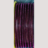 Chitra Bangles Multi Color Glass Bangle (12 Piece In One Box)