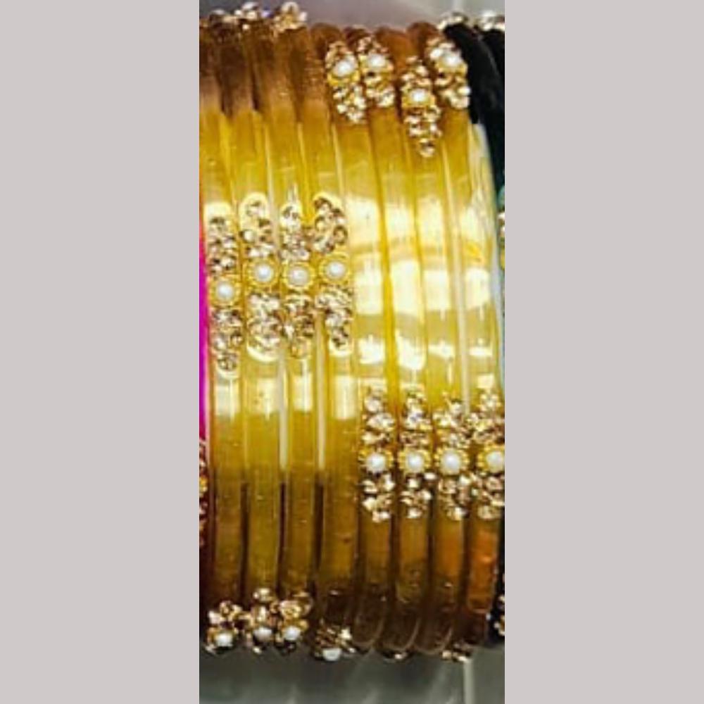Chitra Bangles Multi Color Glass Bangle (12 Piece In 1 Box)