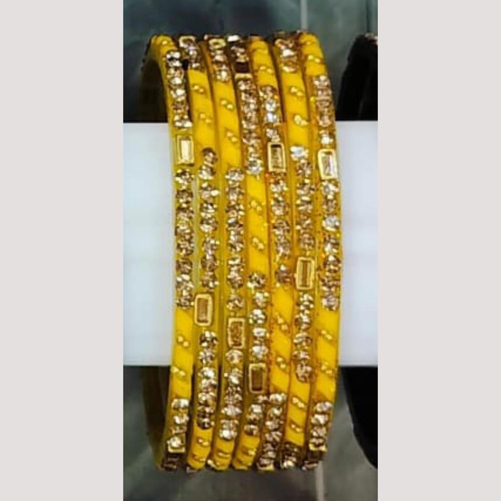 Chitra Bangles Glass Multi Color Bangle Set (12 Piece In One Box)