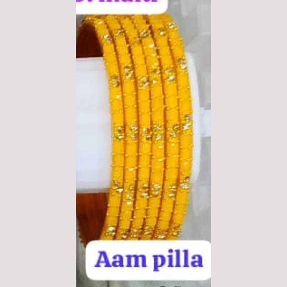Chitra Bangles Glass Multi Color Bangle Set (12 Piece In One Box)