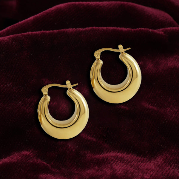 Nipura Golden Bold Baaliya Hoops