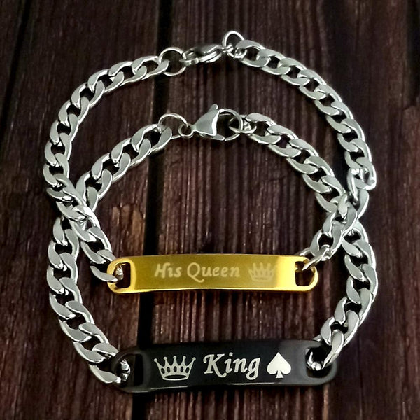 Urbana Rhodium Plated Combo Of His Queen And King  - 1004301