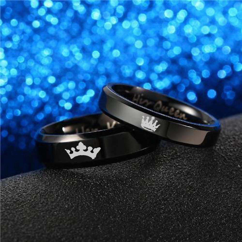 Urbana Her King His Queen Couple Ring Set - Main Image
