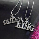 Urbana Couples Rhodium Plated King & Queen Pendant  - 1004303