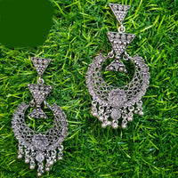 Shreeji Oxidized Plated Dangler Earrings - 10101002SL