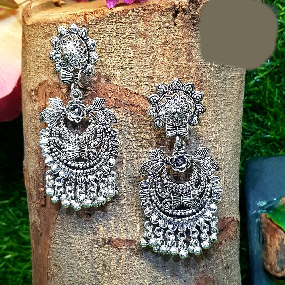 Shreeji Oxidized Plated Dangler Earrings - 10101005SL