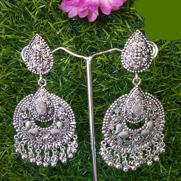 Shreeji Oxidized Plated Dangler Earrings - 10101010SL